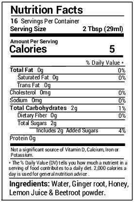 Ginger Wellness Shot With Beetroot, 16 fl. oz. - Image 2