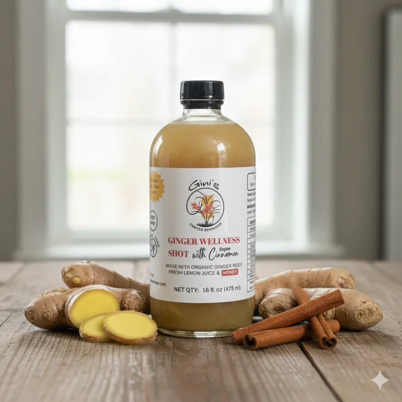 Ginger Wellness Shot With Cinnamon, 16 fl. oz.