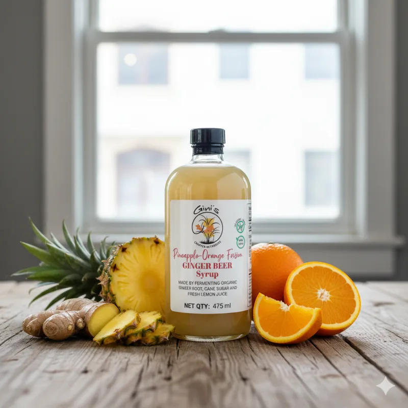 Ginger Beer Syrup – Pineapple Orange Fusion, 16 fl. oz.